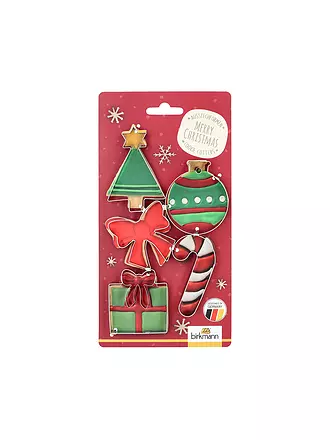 RBV BIRKMANN | Set di formine per biscotti 5 pz. SANTA in acciaio inox | silber